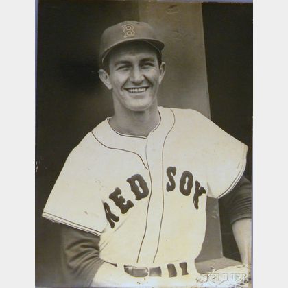 Large Format Photograph of Boston Red Sox Harry Agganis