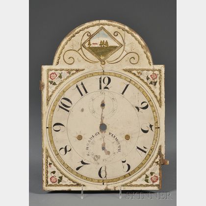 Painted Wooden Clock Face