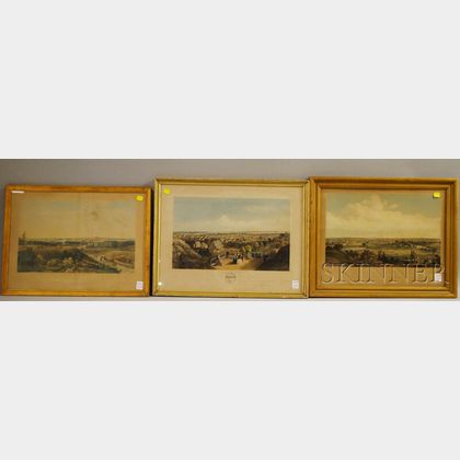 Five Framed 19th Century Prints Depicting Northeastern U.S. Views