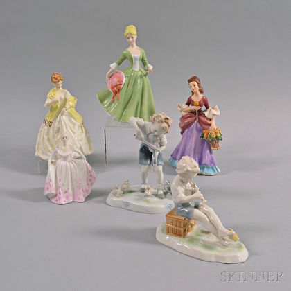 Six Ceramic Figures