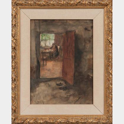 Jacob Simon Hendrik Kever (Dutch, 1854-1922) View Through a Doorway