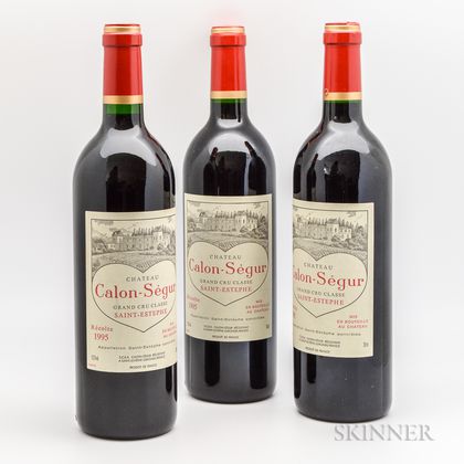 Château Calon Segur 1995, 3 bottles 