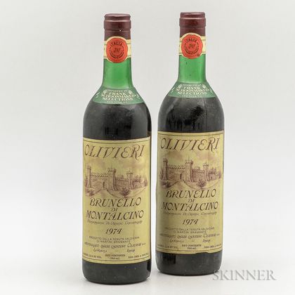 Olivieri Brunello di Montalcino 1974, 2 bottles 
