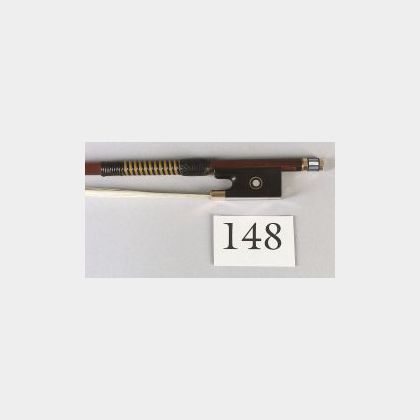 English Gold Mounted Violin Bow, W.E. Hill & Sons