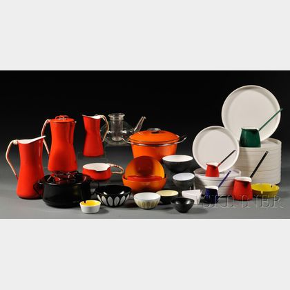 Forty-three Modern Tableware Pieces