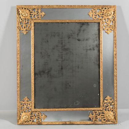 Rococo-style Giltwood and Gilt Composition Mirror