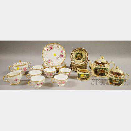 Group of Porcelain and Pottery Teaware