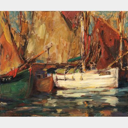 George Elmer Browne (American, 1871-1946) Harbor View