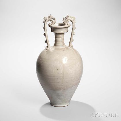 Straw-glazed Stoneware Amphora