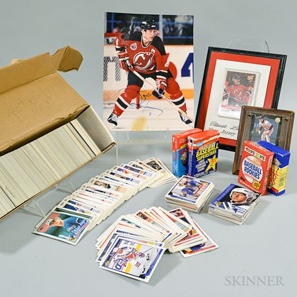 Collection of 1980-90s Baseball and Hockey Cards