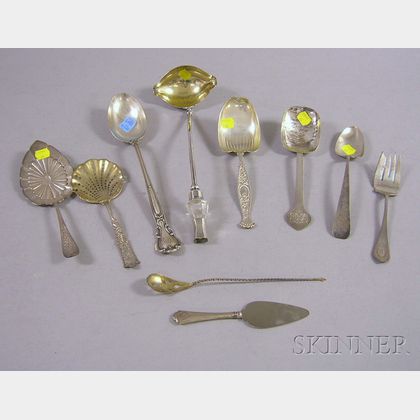 Ten Silver and Silver Plated Serving Pieces