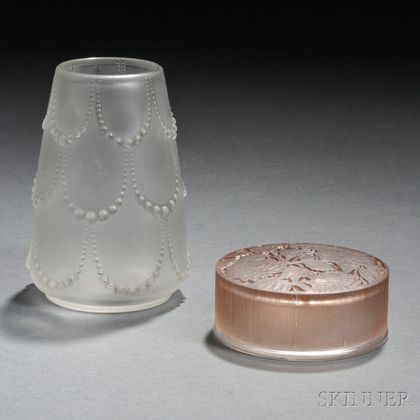 Rene Lalique Box and Vase 