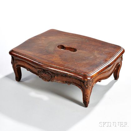 Louis XV-style Walnut Footstool