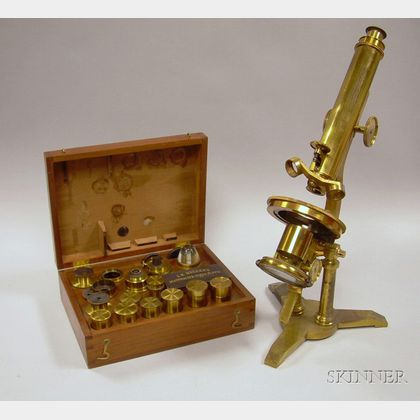 Lacquered Brass Zentmayer Intermediate Microscope