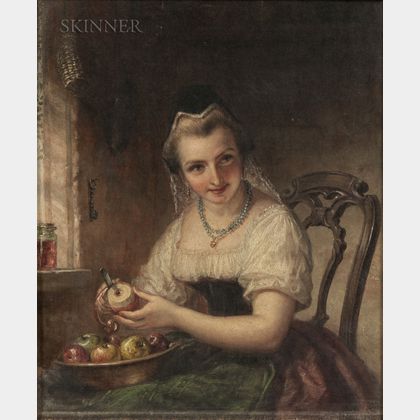 Daniel Huntington (American, 1816-1906) Portrait of Katrina Van Tassel