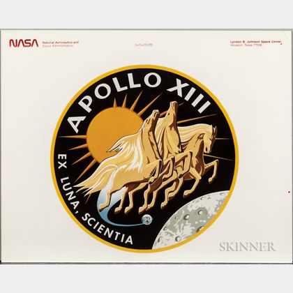 Apollo 13, Images and Ephemera, Three Pieces.