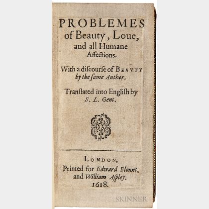 Buoni, Tommaso (1574-1607) Problemes of Beauty, Love, and all Humane Affections, with a Discourse of Beauty by the Same Author. Transla