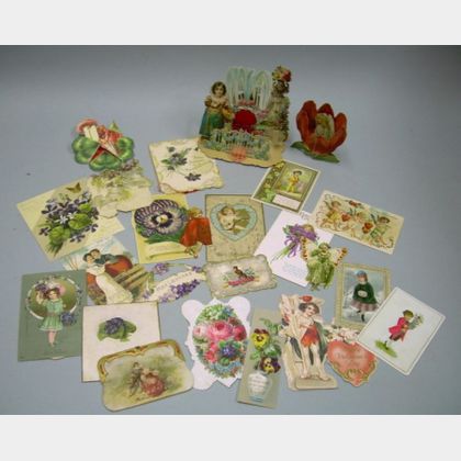 Group of Late 19th and 20th Century Valentines and Other Cards