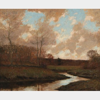 William Merritt Post (American, 1856-1935) A Cloudy Day