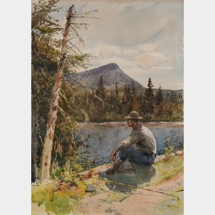 Henry Sandham (Canadian, 1842-1912) Fisherman's Respite
