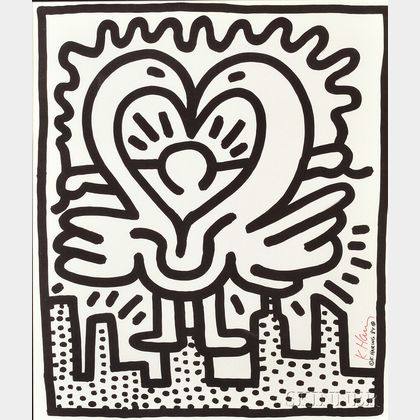 Keith Haring (American, 1958-1990) Kutztown Connection