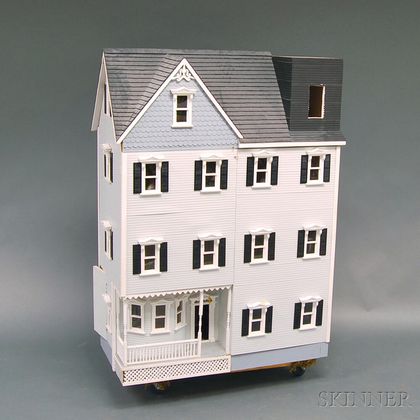 Large Three-story Victorian-style Dollhouse with Furnishings