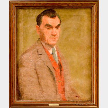 Edward Potthast (American, 1857-1927) Portrait of a Gentleman