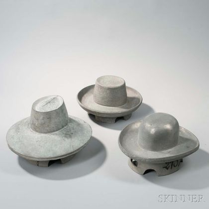Three Zinc Hat Forms 