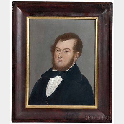 William Matthew Prior (Massachusetts/Maine, 1806-1873) Portrait of Doctor Silas Tompkins, New Bedford, Massachusetts