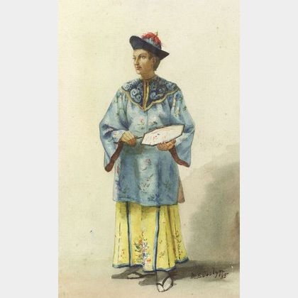 Mary E. Joslyn (American, 19th/20th Century) Figure in Asian Garb