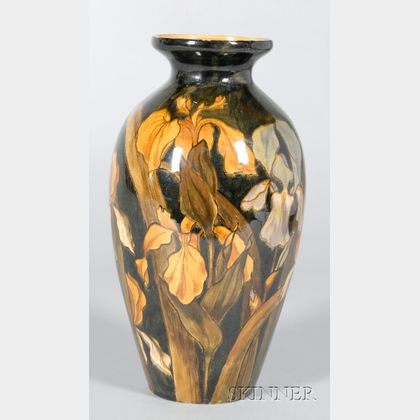 Linthorpe Handpainted Earthenware Vase