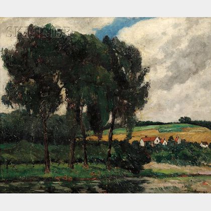 Louis Gustave Cambier (Belgian, 1874-1949) Country Landscape