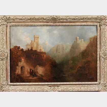 Sold At Auction James Baker Pyne (British, 1800-1870) Castle At Chillon ...