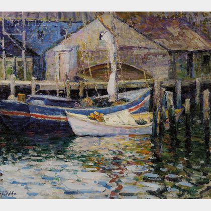 Helen G. Rolfe (American, ac. 1920-1927) Gloucester Fishing Boats
