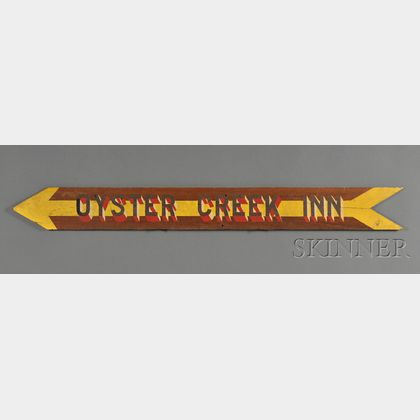 Painted "OYSTER CREEK INN" Sign
