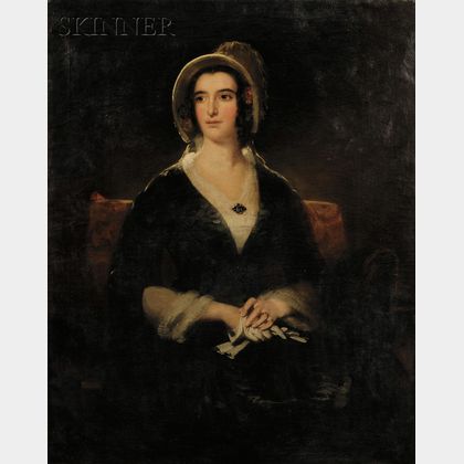 John Watson Gordon (Scottish, 1788-1864) Portrait of Miss Elizabeth Mack, also known as Mrs. Thomas Hender... 