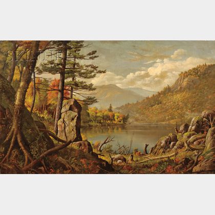 Levi Wells Prentice (American, 1851-1935) View of the Adirondacks