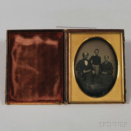 Half-plate Daguerreotype Portrait of a Family