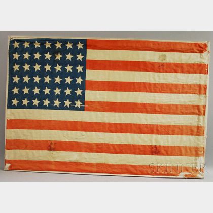 Printed Silk Forty-two-star American Flag