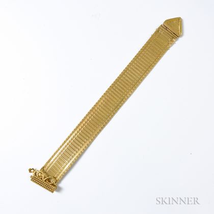 18kt Gold Braided Bracelet