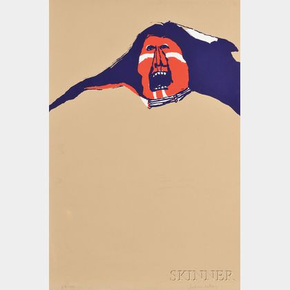 Fritz Scholder (Native American, 1937-2005) Red Indian