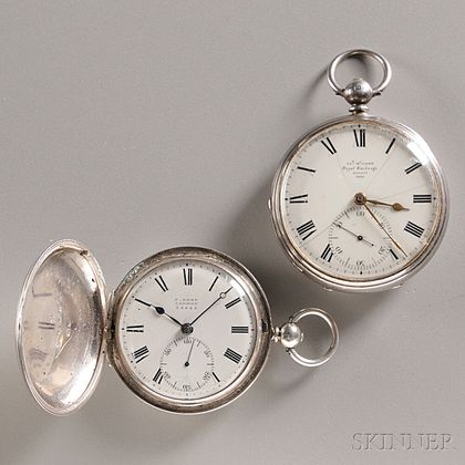 Two Silver London Watches
