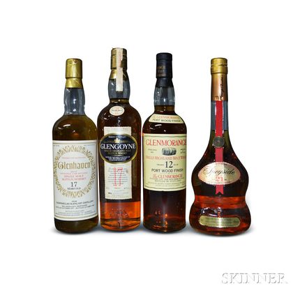Mixed Single Malt Scotch, 4 750ml bottles 