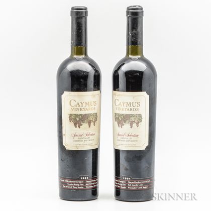 Caymus Vineyards Special Selection 1991, 2 bottles 