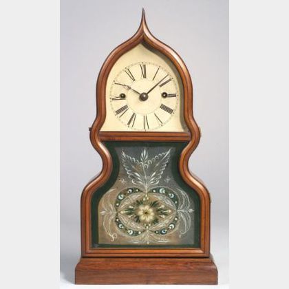Gothic Rosewood Acorn Shelf Clock
