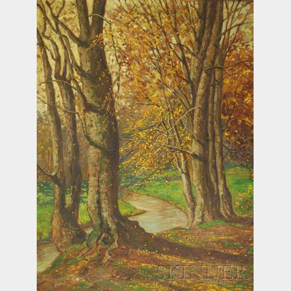 Albert Fothe (German, 1888-1955) Autumn Landscape.