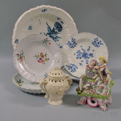Seven Assorted European Ceramic Items