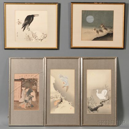 Five Woodblock Prints