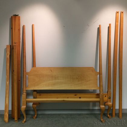 Turned Maple Four-post Canopy Bed