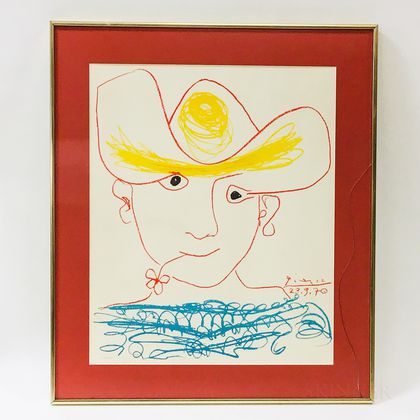 Framed Lithograph After Picasso